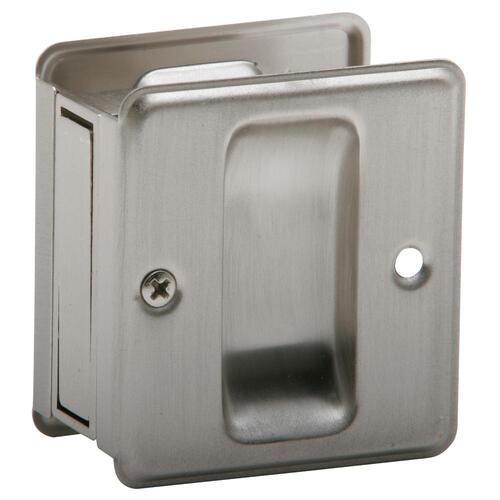 990B619 Pocket Door Lock Passage - Satin Nickel