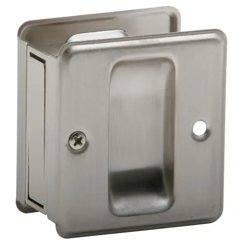 SC990B619 Pocket Door Lock Passage - Satin Nickel