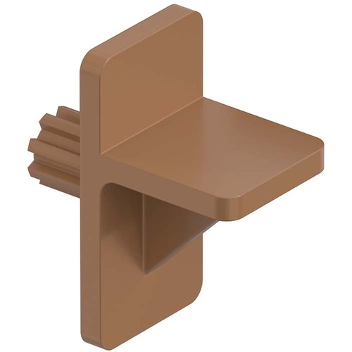 Knape & Vogt 335P PLAS 335P PLAS Plastic Shelf Support for 1/4" Hole - pack of 12 - Tan