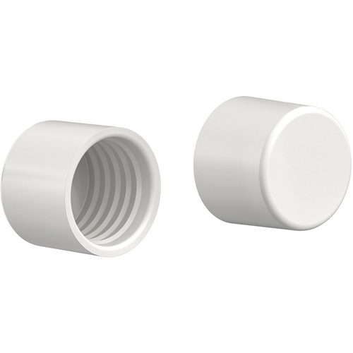 CD-0019 Closet Pole End Caps Pair White