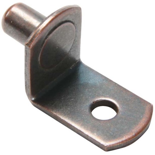 346P WAL Metal Shelf Support Pin for 1/4" Hole - pack of 12 - Walnut