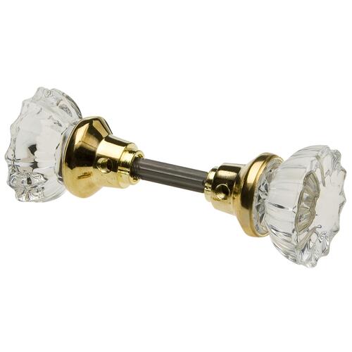 Replacement Knobs Crystal Bright Brass Bright Brass - pack of 5