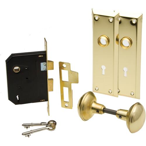 Ilco 215-04-51 215-04-51 Bit Key Mortise Lockset - Satin Brass