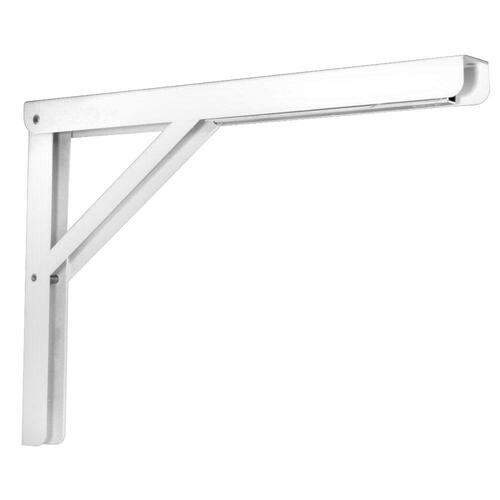 206 WH 16 16" Adjustable L Bracket - White