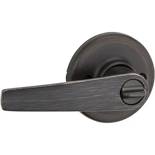 Delta Privacy Door Lock with New Chassis and 6AL Latch and RCS Strike Venetian Bronze Finish