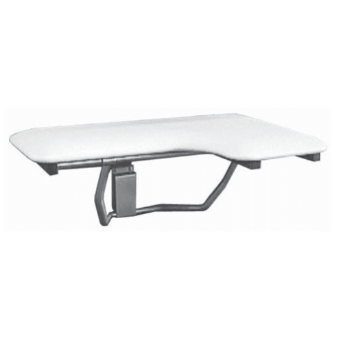 Right Hand Folding Shower Seat Satin Stainless Steel Finish
