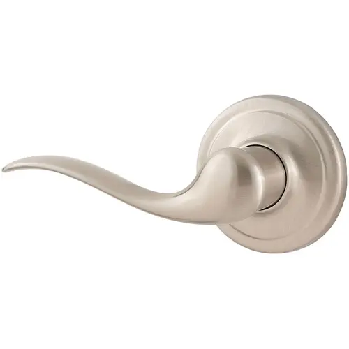 Signature Series Satin Nickel Left-Hand Tustin Dummy Door Lever