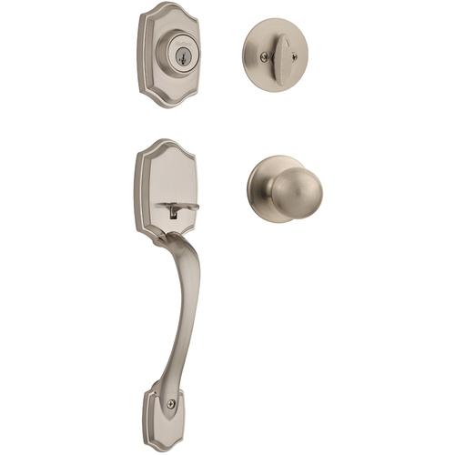 687BWxP 15 SMT CP Belleview Handleset with Polo - Satin Nickel