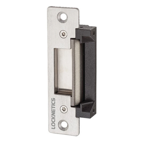 Locknetics CS750-32D CS750-32D Cylindrical strike 3/4" deep 12 / 24V with 2 faceplates - Satin Stainless Steel