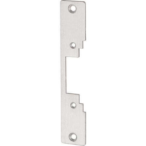 Locknetics CWFP-KIT-32D Radius Corner Faceplate (7-15/16" x 1-7/16") Wood Applications Satin Stainless Steel Finish