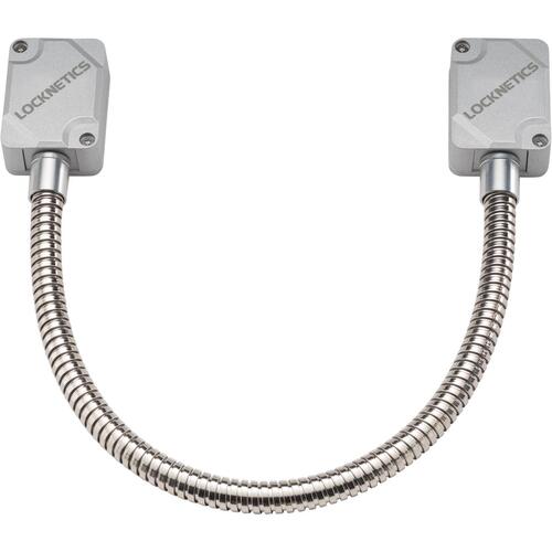 16" Heavy Duty Door Cord with Aluminum Boxes; Stainless Steel Cable Silver Finish