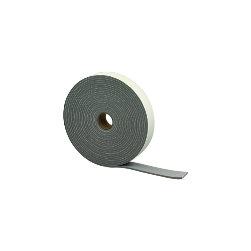 3/16" x 1-1/4" x 30' Camper Seal Self-Adhesive Foam Tape - Gray