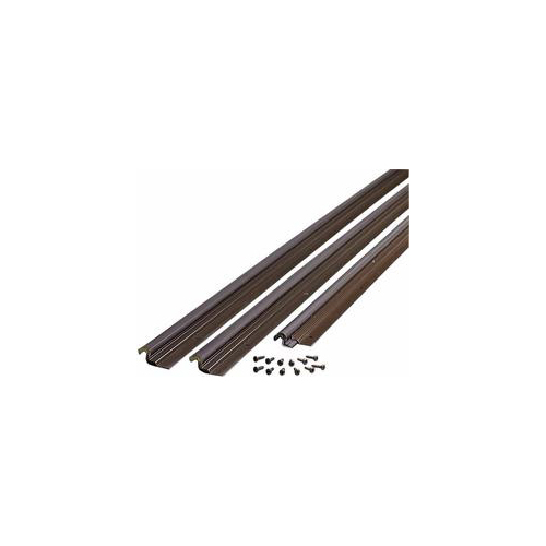 M-D Building Products 87783 36" x 84" Compression Weatherstrip with Aluminum Stop - Bronze