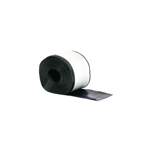 4" x 20' Vinyl Wall Base Adhesive Back - Black