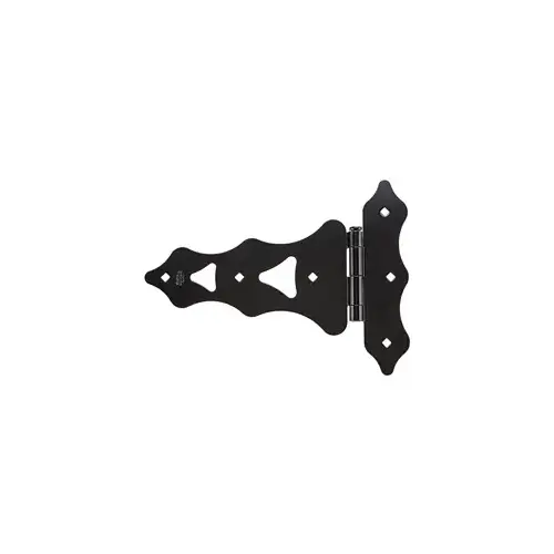 SPB859 10" Ornamental T-Hinge Pair Black