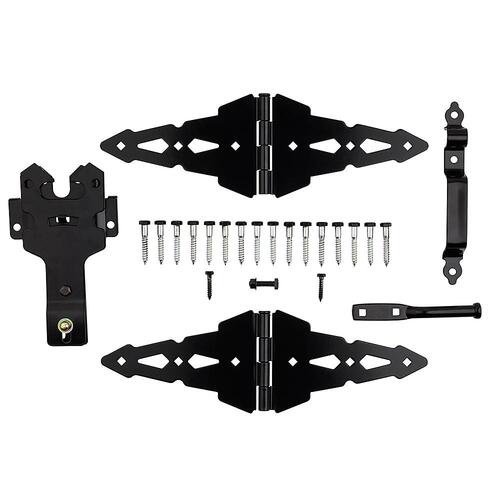 V8420 Gate Kit Deluxe Strap Hinge - Black