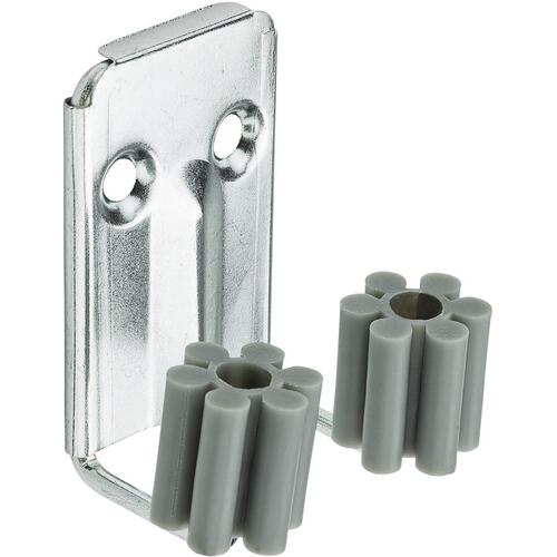 V2214 1-1/16" Broom Clips, - Pair - Zinc Plated