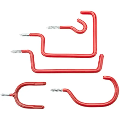 V2238 Hook Assortment, Steel, Red, Zinc - Set