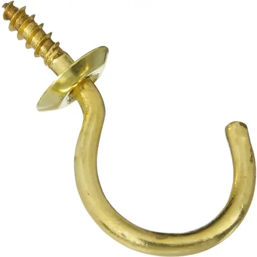 V2021 1-1/4" Cup Hook - pack of 2 - Polished Brass