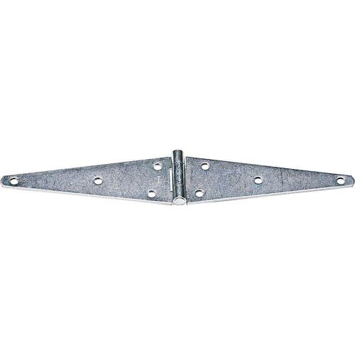 National Hardware N127878-XCP5 282BC 10" Heavy Strap Hinge Zinc Plated Finish - pack of 5