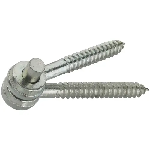 295 5/8" x 5" Screw Hook & Eye Hinge Pair Zinc Plated