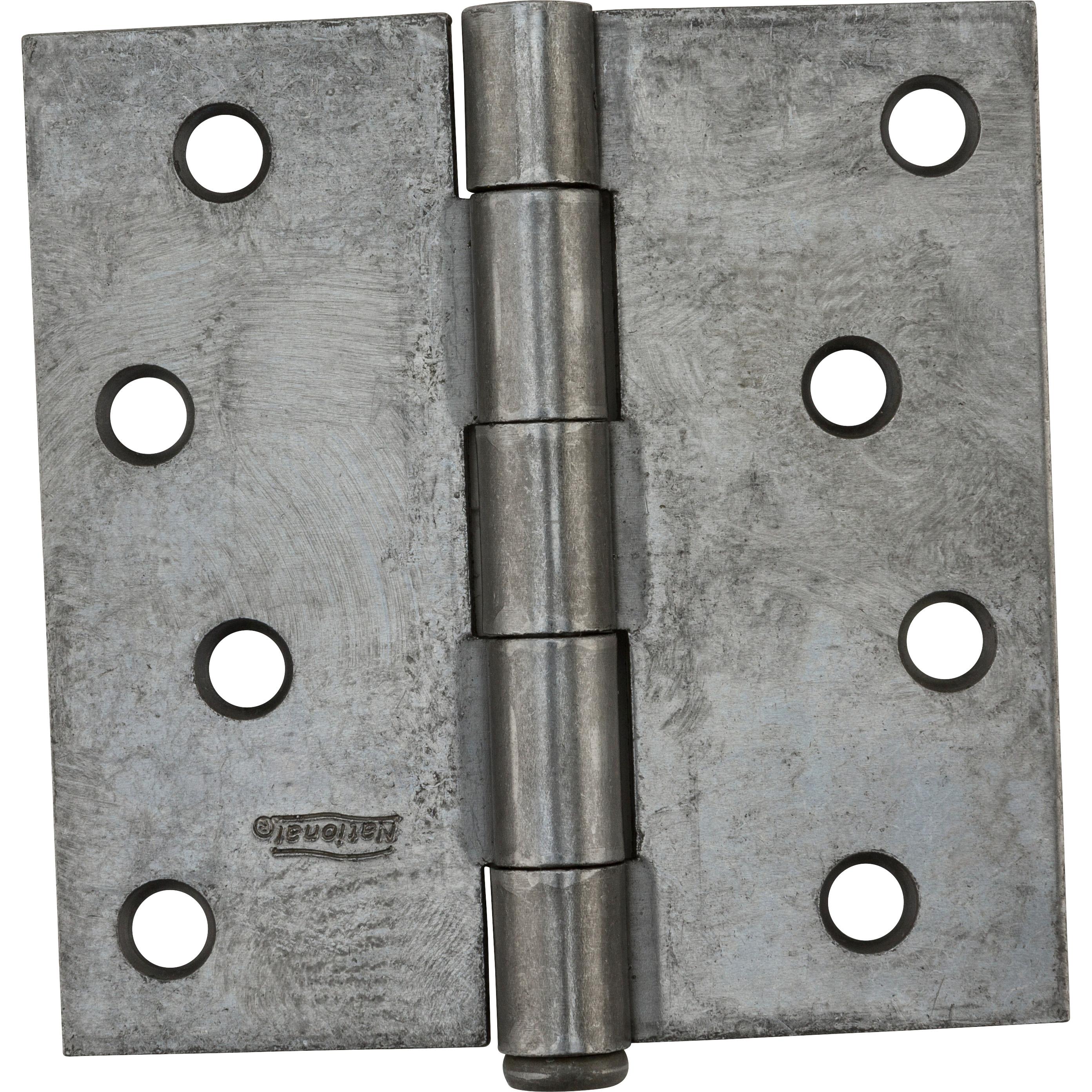 National Hardware N139-998 504BC 4" Removable Pin Broad Hinge - Plain Steel