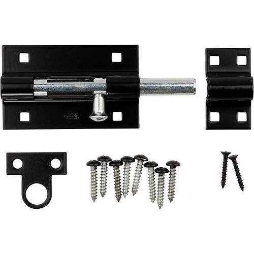 National Hardware 5" Extra Heavy Barrel Bolt - Black