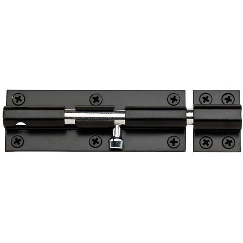 National Hardware 6" Heavy Barrel Bolt - Black