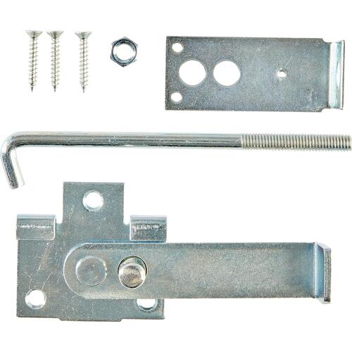 National Hardware N161-760 Jamb Latch Fits Barn Door Frames 1-1/2 & 3-1/2 In. Thick, Cam-Action, Zinc