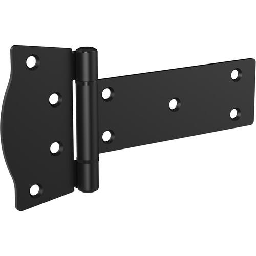 Rustic Gate T-Hinges, Weatherguard Coated, Black, 2-Pk.