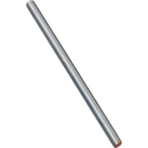 4000BC 5/8"-11 x 24" Steel Threaded Rod - Coarse Thread Zinc Plated Finish