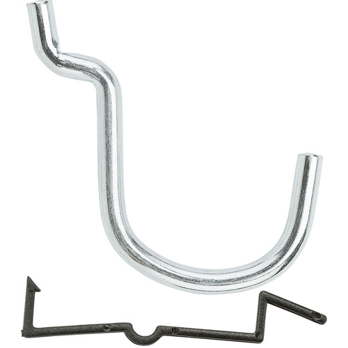 Peg Hook, 1-1/2 in, 1/4 in Opening, Steel, Zinc - pack of 36