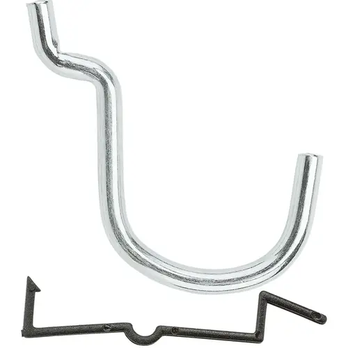 V2355 1-1/2" Locking Straight Hook - pack of 6 - Zinc Plated