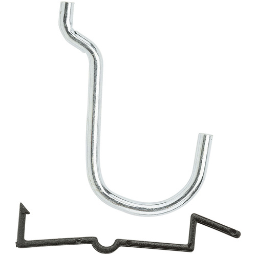 Peg Hook, 1 in, 1/8, 1/4 in Opening, Steel, Zinc - pack of 36