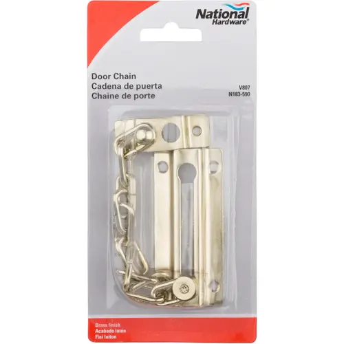 V807 Door Chain - Polished Brass