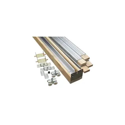 882 Pocket Door Hardware Aluminum Rail Finish