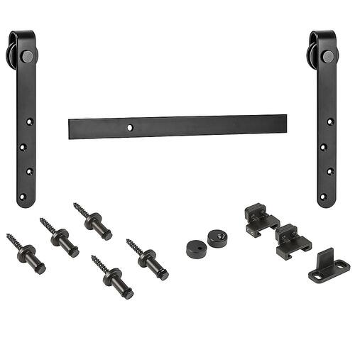 942 48" Sliding Door Hardware Strap Mount Mini Kit Oil Rubbed Bronze Finish