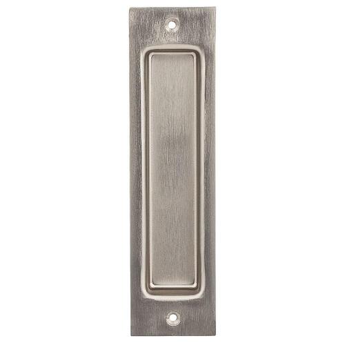 8" Flush Pull for Sliding Door Satin Nickel Finish - pack of 2