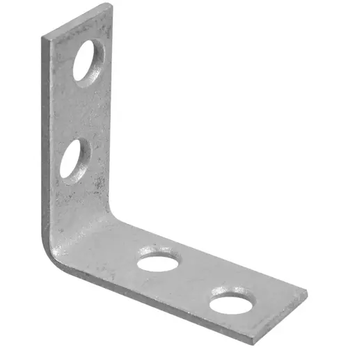 V115 1-1/2" x 5/8" Corner Brace Galvanized Finish