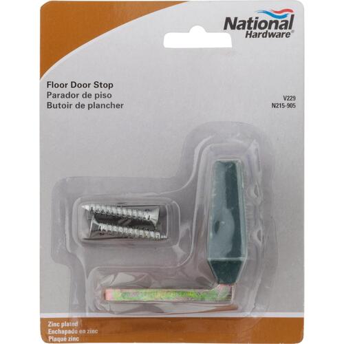 National Hardware N215905 V229 Floor Door Stop Zinc Plated Finish