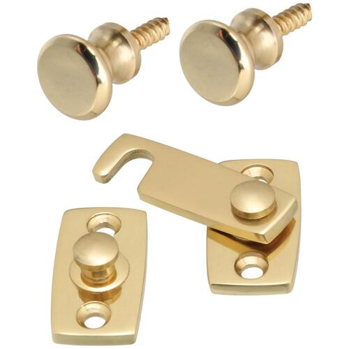 V1955 Shutter Bar Kit Solid Brass Finish - pack of 2