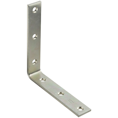 115BC 6" x 1-1/8" Corner Brace Zinc Plated Finish