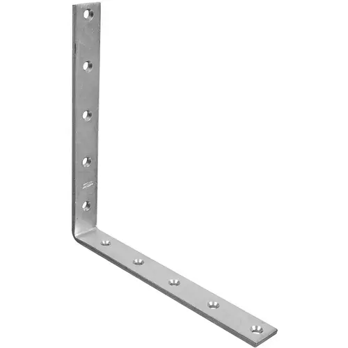 115BC 10" x 1-1/4" Corner Brace Zinc Plated Finish