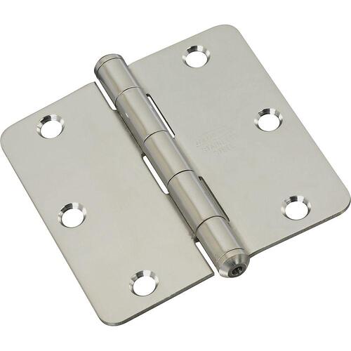 V514RC 3-1/2" x 3-1/2" Door Hinge Stainless Steel Finish - pack of 3