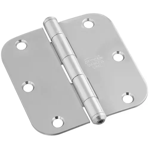 V514R58 3-1/2" x 3-1/2" Door Hinge Stainless Steel Finish - pack of 3