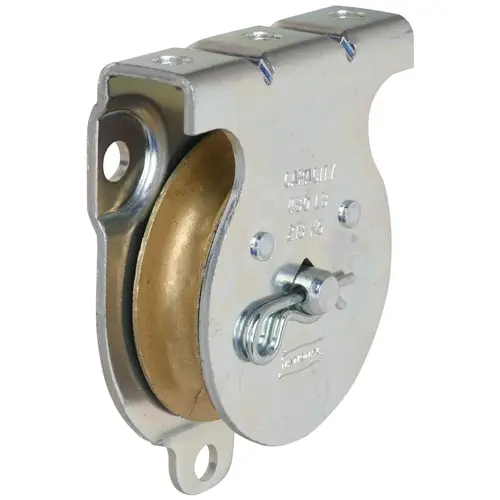 3219BC 2" Wall / Ceiling Mount Single Pulley Zinc Plated Finish