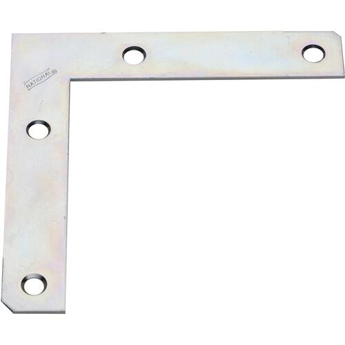 117BC 5" x 7/8" Flat Corner Plate - Zinc Plated