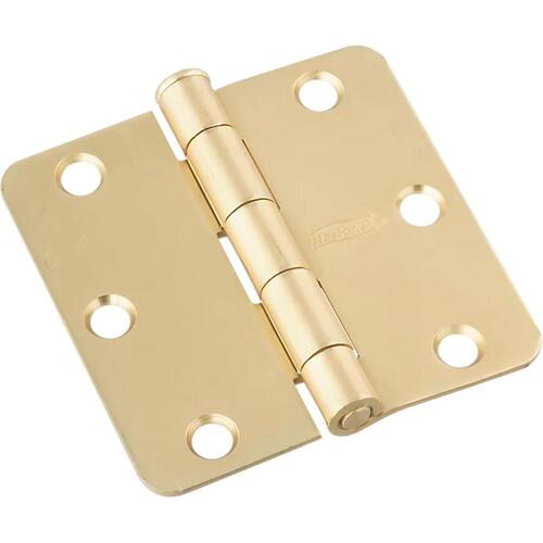 DP512RC 3" x 3" Door Hinge Satin Brass Finish