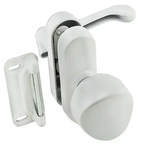 V1319 Knob Latch White Finish