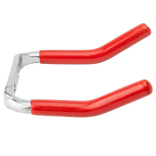 National Hardware N271-017 Double Hook, Red Vinyl Coated, 2-3/4 In.